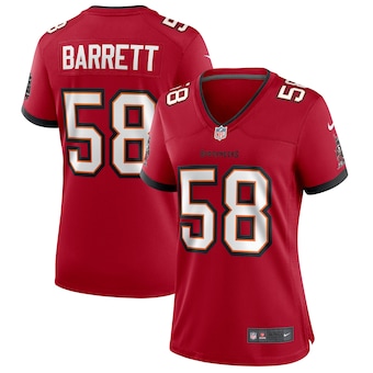 womens nike shaquil barrett red tampa bay buccaneers game je